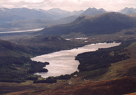 Loch Ossian form Beinn Eibhinn