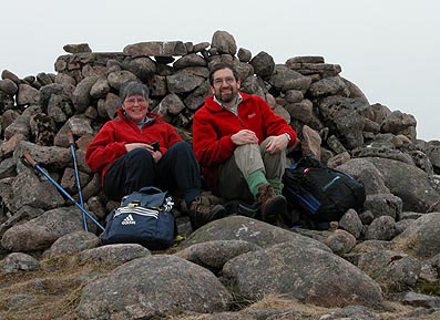 David and Anne on the summit