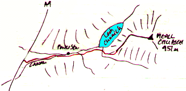 Meall Chuaich route map